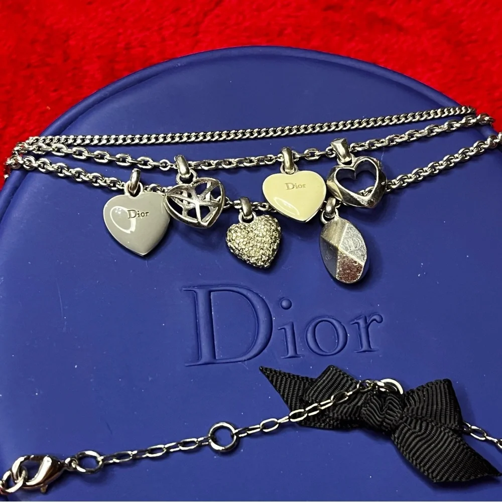 Authentic Christian Dior Necklace, Bracelet, and Cosmetics Pouch - Picture 3 of 9